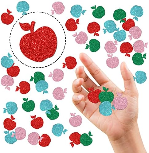קונפטי צבעוני של Innoru Fruit Confetti, יום הולדת, נושא פירות קישוטי שולחן תפוחים קונפטי