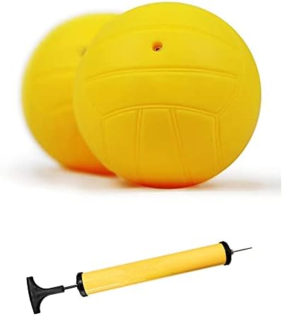 Viminston Roundnet משחק הניתן להחלפה כדורים תחרותיים מיני כדורעף 2 חבילה עם משאבה