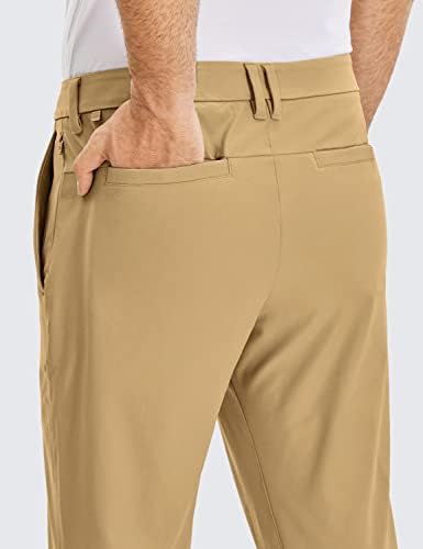 מכנסי גולף נוחות של CRZ יוגה כל היום מכנסי גולף - 30 /32/34 מהיר עבודה קלה משקל קלה מכנסיים מזדמנים עם כיסים