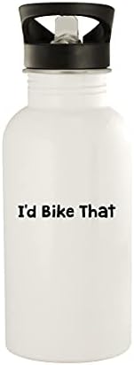 מתנות של Knick Knack הייתי אופניים על זה - בקבוק מים חיצוני פלדה אל חלד, לבן, לבן