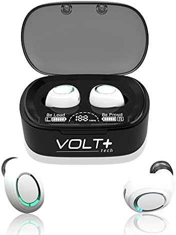 Volt Plus Tech Wireless V5.1 PRO אוזניות תואמות ל- ZTE Z828 IPX3 Bluetooth מגע אטום למים/אטום זיעה/הפחתת