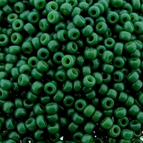 מיוקי עגול רוקאי גודל 8/0 זרע חרוז דוראקוט אטום עמוק ירוק / אשוחית כ 22 גרם צינור
