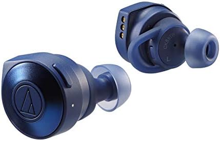 Audio-Technica athcks5twbl בס מוצק אלחוטי אוזניות אוזניות, כחול