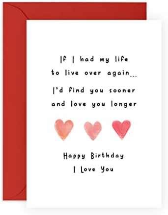 כרטיס יום הולדת לחבר 23 מרכזי-כרטיס יום הולדת לבעל - 'אני אוהב אותך יותר' - אני אוהב אותך מתנות בשבילו או לה - כרטיסי